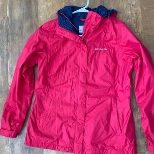 Columbia Hooded Raincoat Pink